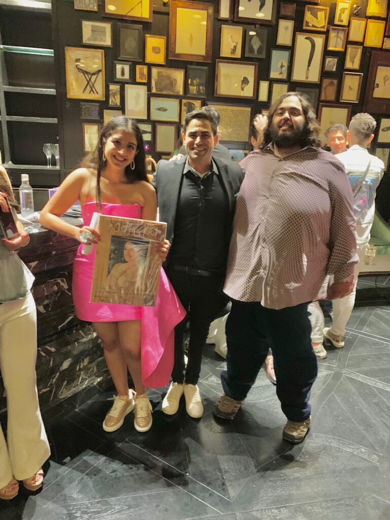 מרום מור עם אננט אמבני באירוע פרטי בהודו
