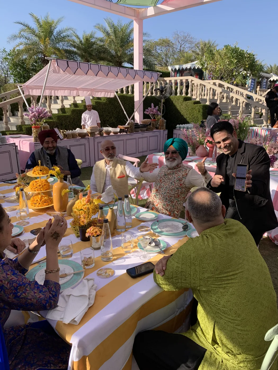 מרום מור, רגעים מאירוע ב־Raffles Udaipur